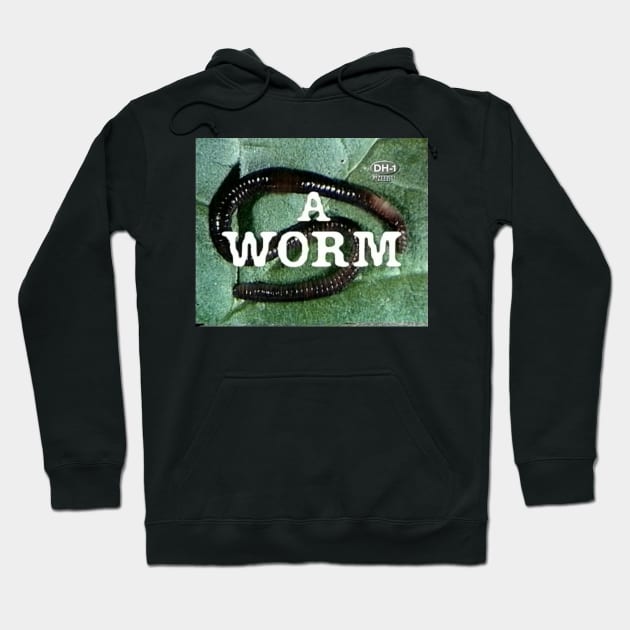 Retro Lee and Herring A Worm When Insects Attack Hoodie by mywanderings